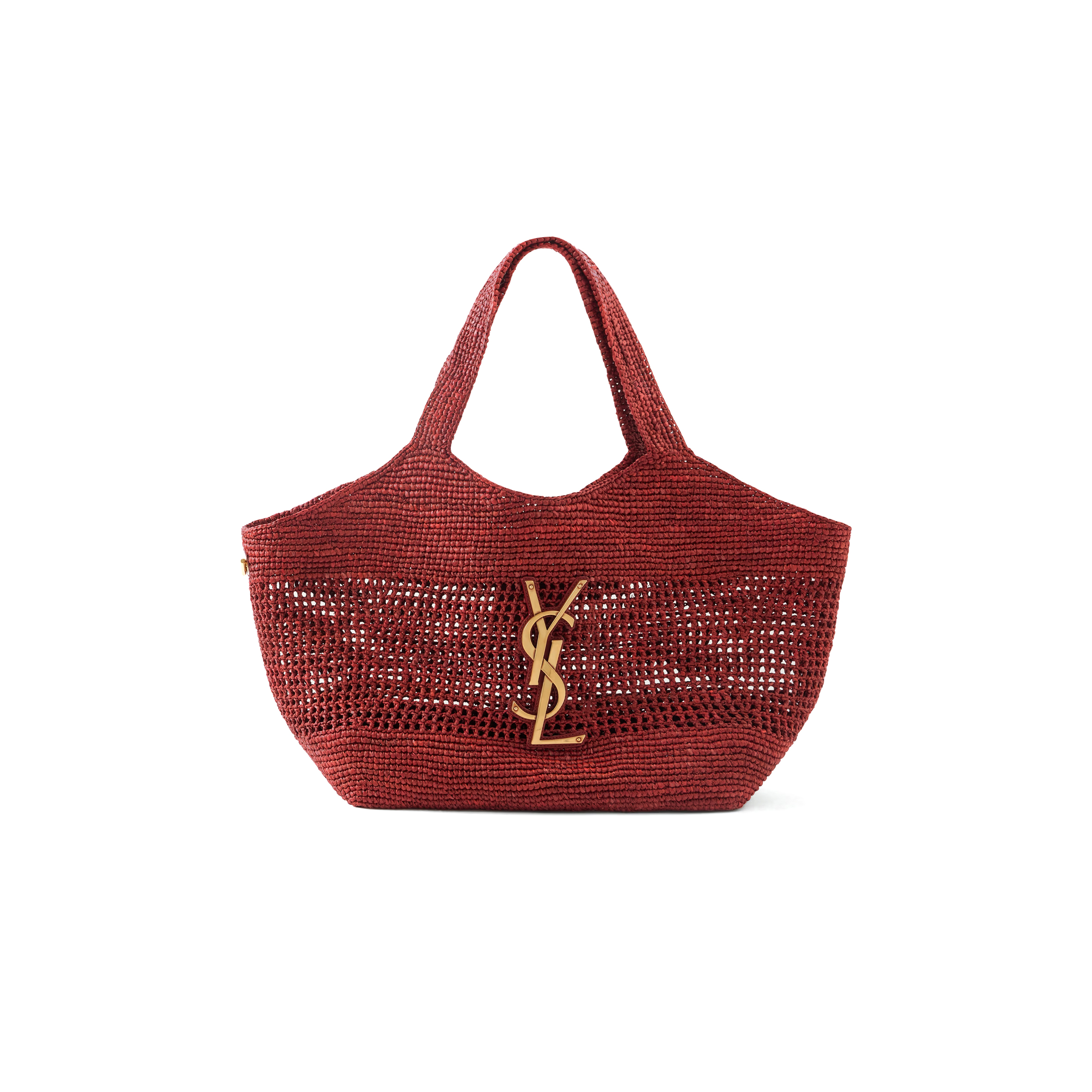 YSL ICARE MEDIUM IN RAFFIA 868748 (31*28*15cm)